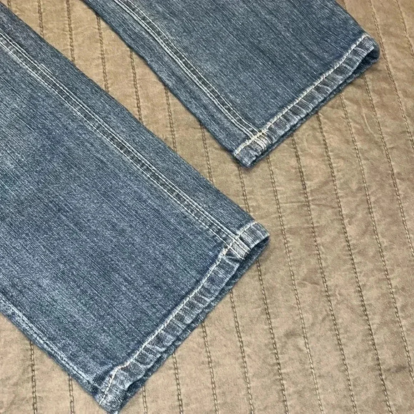 Rewind Cropped Denim Jeans with pink stitch detail size 3 - Picture 6 of 10